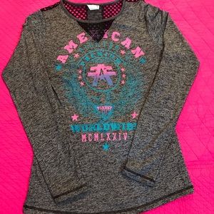Women’s American Fighter long sleeve shirt.